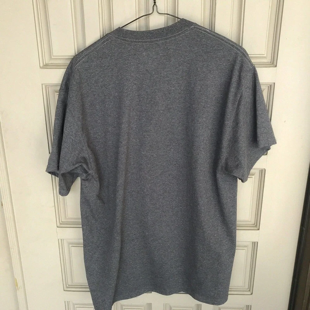 Champion T Shirt SzL Gray Short Sleeves Unisex Pre-Owned 9923 - Picture 9 of 9
